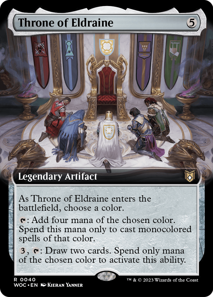 Wilds of Eldraine Commander - (WOC-040) - Throne of Eldraine (Extended Art): (Extended Art)