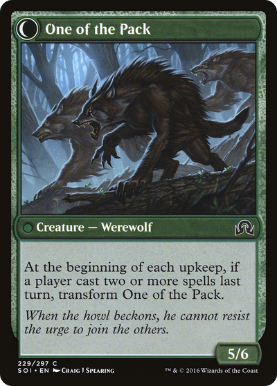 Shadows over Innistrad - (SOI-229) - Solitary Hunter: (Double Faced Transform)