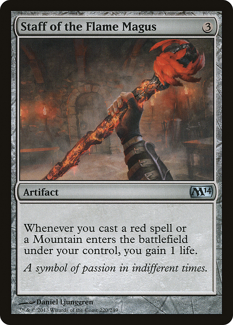 Magic 2014 - (M14-220) - Staff of the Flame Magus