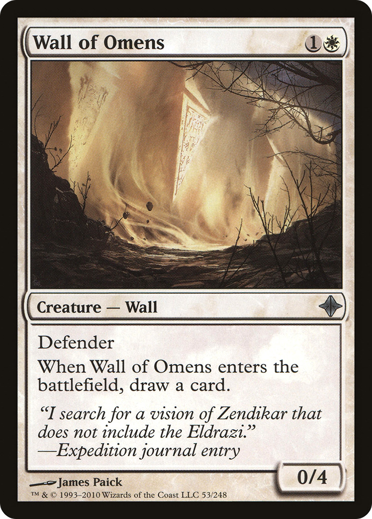 Rise of the Eldrazi - (ROE-053) - Wall of Omens
