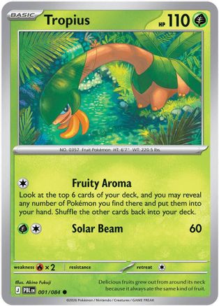 ME05 Pitch Black  001 Tropius  - Common