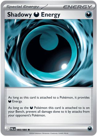 ME05 Pitch Black  083 Shadowy Darkness Energy  - Reverse Holofoil - Rare