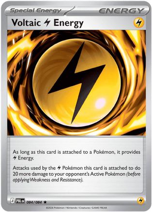 ME05 Pitch Black  084 Voltaic Lightning Energy  - Holofoil - Rare