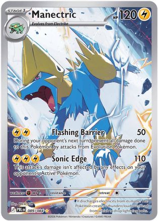 ME05 Pitch Black  089/084 Manectric  - Holofoil - Illustration Rare