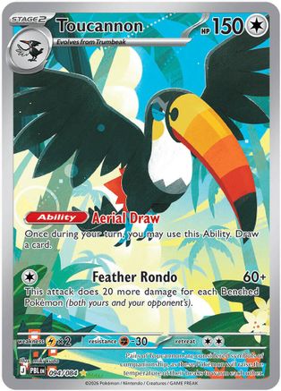 ME05 Pitch Black  094/084 Toucannon  - Holofoil - Illustration Rare