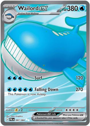 ME05 Pitch Black  097/084 Wailord ex  - Holofoil - Ultra Rare