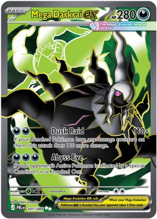 ME05 Pitch Black  101/084 Mega Darkrai ex  - Holofoil - Ultra Rare