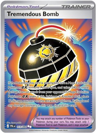 ME05 Pitch Black  113/084 Tremendous Bomb  - Holofoil - Ultra Rare