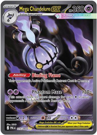 ME05 Pitch Black  115/084 Mega Chandelure ex  - Holofoil - Special Illustration Rare