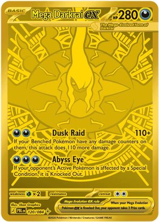 ME05 Pitch Black  120/084 Mega Darkrai ex  - Holofoil - Mega Hyper Rare