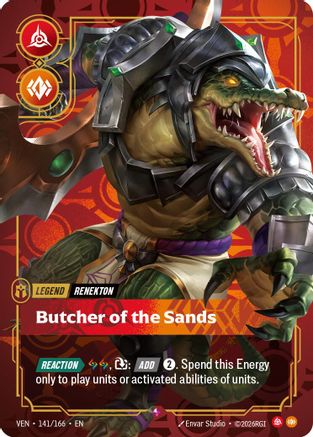 Vendetta (141/166): Renekton - Butcher of the Sands - Foil