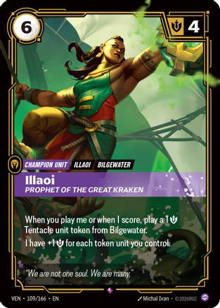 Vendetta (109/166): Illaoi - Prophet of the Great Kraken - Foil