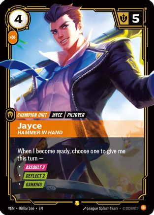 Vendetta (088a/166): Jayce - Hammer in Hand (Alternate Art) - Foil