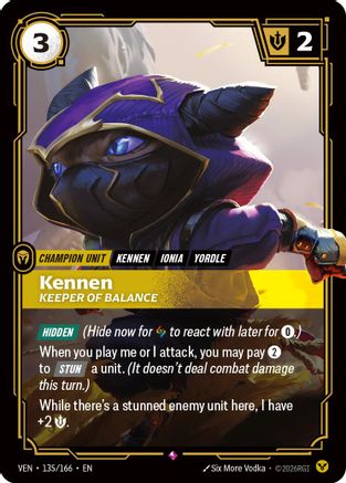 Vendetta (135/166): Kennen - Keeper of Balance - Foil
