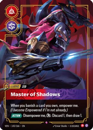 Vendetta (143/166): Zed - Master of Shadows - Foil