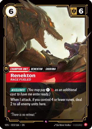 Vendetta (019/166): Renekton - Rage Fueled - Foil