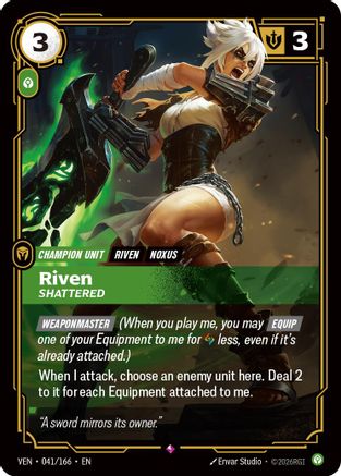 Vendetta (041/166): Riven - Shattered - Foil