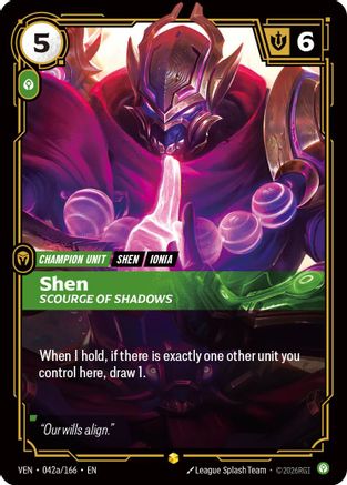 Vendetta (042a/166): Shen - Scourge of Shadows (Alternate Art) - Foil