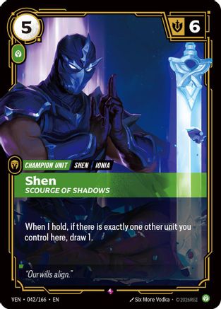 Vendetta (042/166): Shen - Scourge of Shadows - Foil