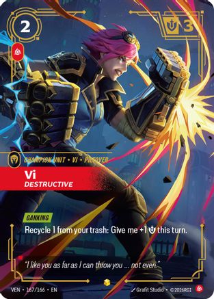 Vendetta (167/166): Vi - Destructive (Overnumbered) - Foil