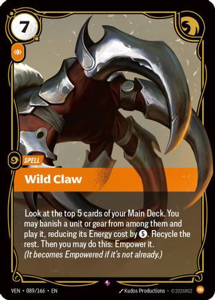 Vendetta (089/166): Wild Claw - Foil