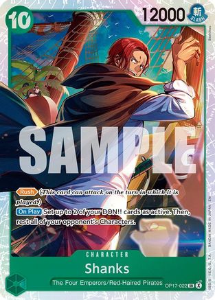 The Worlds Strongest Warriors  OP17-022 Shanks (022) (OP17-022)  - Foil - Super Rare