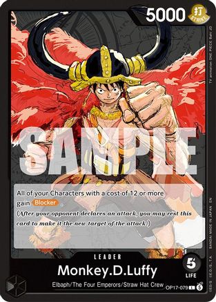 The Worlds Strongest Warriors  OP17-079 Monkey.D.Luffy (079) (OP17-079)  - Leader