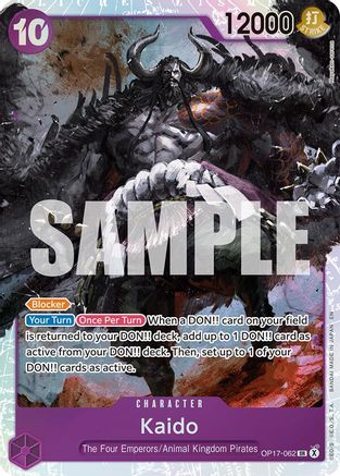 The Worlds Strongest Warriors  OP17-062 Kaido (062) (OP17-062)  - Foil - Super Rare