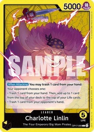 The Worlds Strongest Warriors  OP17-099 Charlotte Linlin (099) (OP17-099)  - Leader