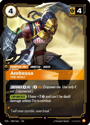 Vendetta (084/166): Ambessa - The Wolf - Foil