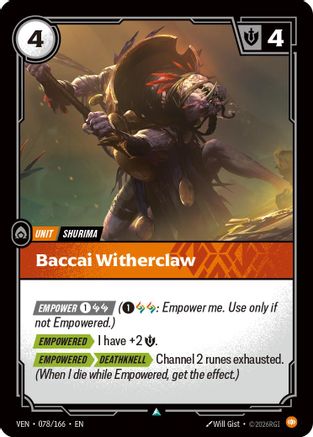 Vendetta (078/166): Baccai Witherclaw -