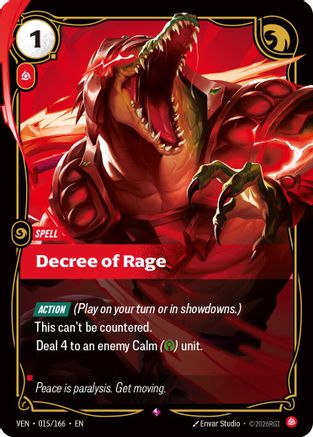 Vendetta (015/166): Decree of Rage - Foil