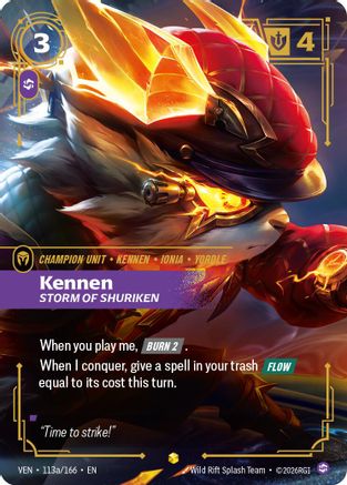 Vendetta (113a/166): Kennen - Storm of Shuriken (Alternate Art) - Foil