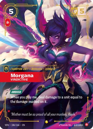 Vendetta (186/166): Morgana - Vindictive (Overnumbered) - Foil