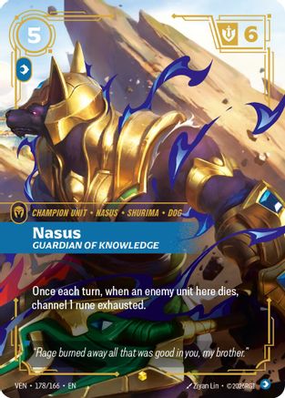 Vendetta (178/166): Nasus - Guardian of Knowledge (Overnumbered) - Foil