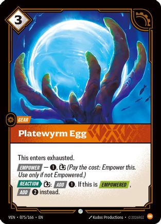 Vendetta (075/166): Platewyrm Egg -