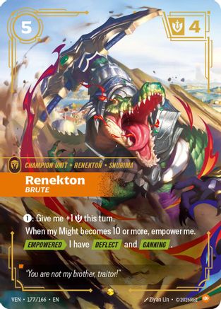 Vendetta (177/166): Renekton - Brute (Overnumbered) - Foil