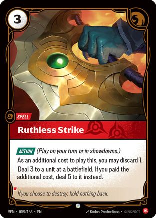 Vendetta (008/166): Ruthless Strike -