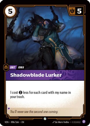 Vendetta (096/166): Shadowblade Lurker - Foil