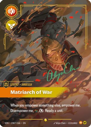 Vendetta (196*/166): Ambessa - Matriarch of War (Signature) - Foil