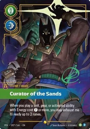 Vendetta (192*/166): Nasus - Curator of the Sands (Signature) - Foil