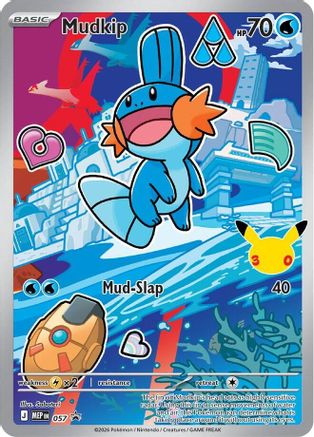ME Mega Evolution Promo  057 Mudkip  - Holofoil - Promo