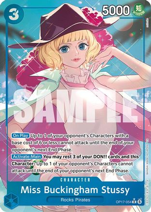 The Worlds Strongest Warriors  OP17-054 Miss Buckingham Stussy (Alternate Art) (OP17-054)  - Foil - Rare