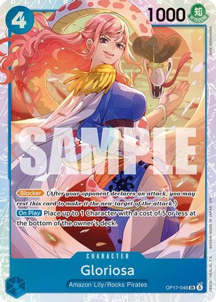 The Worlds Strongest Warriors  OP17-046 Gloriosa (OP17-046)  - Foil - Super Rare