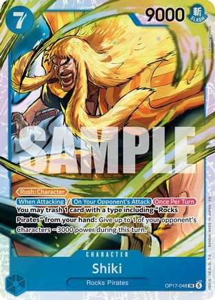 The Worlds Strongest Warriors  OP17-048 Shiki (048) (OP17-048)  - Foil - Super Rare