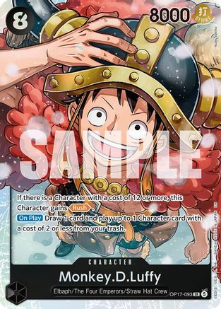 The Worlds Strongest Warriors  OP17-093 Monkey.D.Luffy (093) (OP17-093)  - Foil - Super Rare