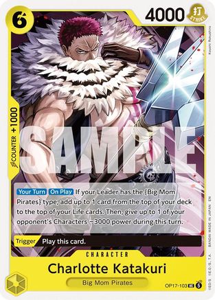 The Worlds Strongest Warriors  OP17-103 Charlotte Katakuri (OP17-103)  - Uncommon