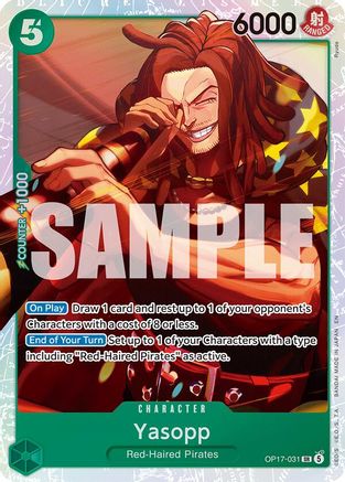 The Worlds Strongest Warriors  OP17-031 Yasopp (OP17-031)  - Foil - Super Rare