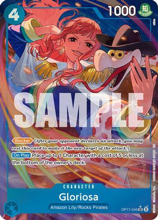 The Worlds Strongest Warriors  OP17-046 Gloriosa (Alternate Art) (OP17-046)  - Foil - Super Rare