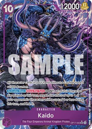 The Worlds Strongest Warriors  OP17-063 Kaido (063) (Alternate Art) (OP17-063)  - Foil - Super Rare